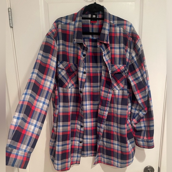 Ecko Unltd Plaid Button Down 2XT - Picture 1 of 13